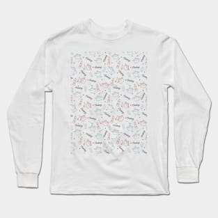 Cooking Well With Love Pattern Long Sleeve T-Shirt